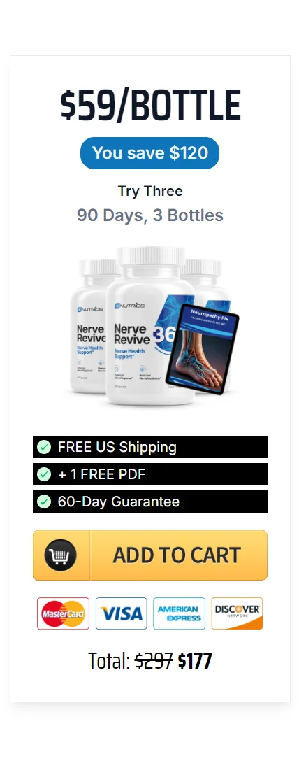 Nerve Revive 360™ 3 bottles pricing